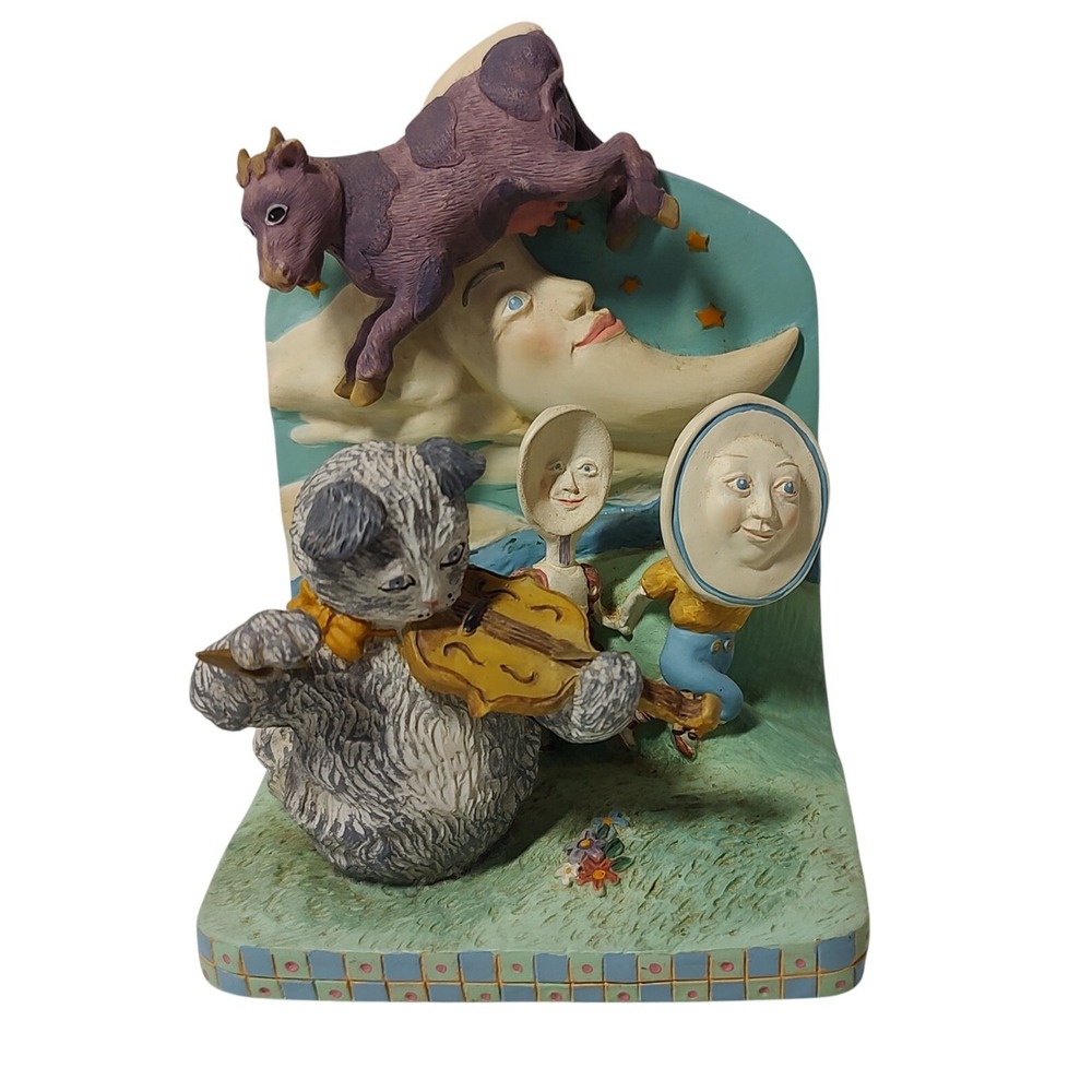 Nancy Faulkner Book End Hey Diddle Diddle Cat and The Fiddle Childs‎ Nursery SEE